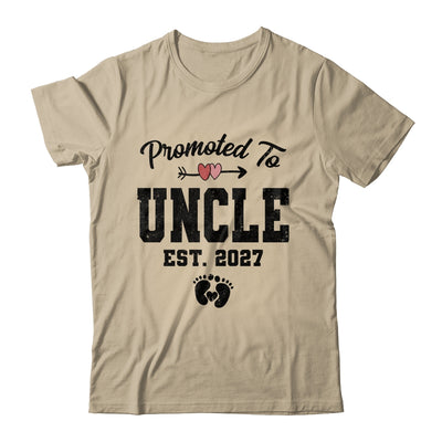 Promoted To Uncle Est 2027 First Time Fathers Day Shirt & Hoodie | siriusteestore
