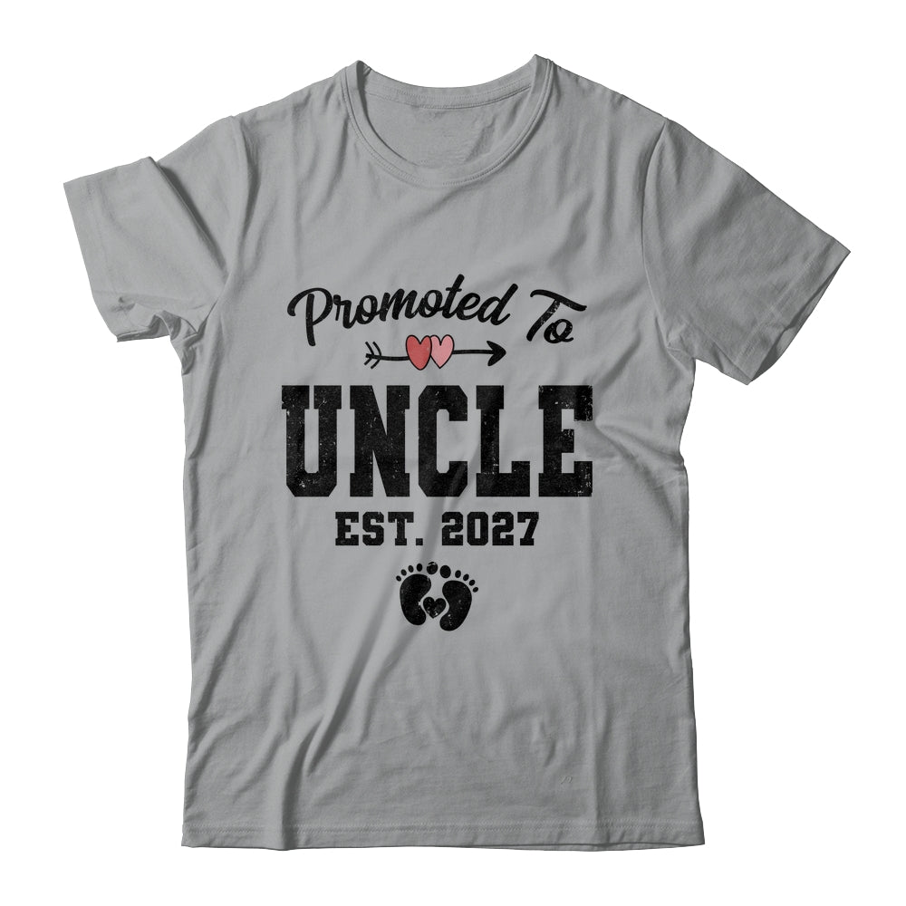 Promoted To Uncle Est 2027 First Time Fathers Day Shirt & Hoodie | siriusteestore