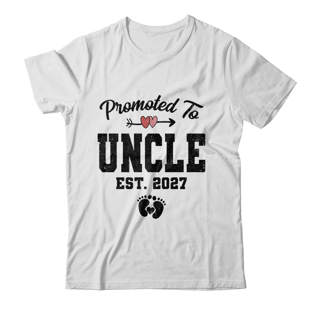 Promoted To Uncle Est 2027 First Time Fathers Day Shirt & Hoodie | siriusteestore