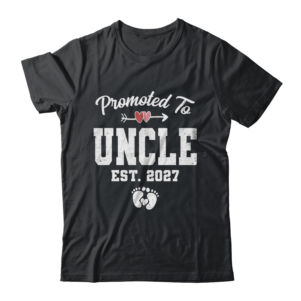 Promoted To Uncle Est 2027 Funny First Time Fathers Day Shirt & Hoodie | siriusteestore