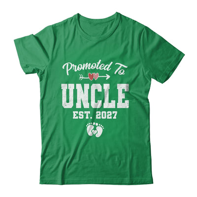 Promoted To Uncle Est 2027 Funny First Time Fathers Day Shirt & Hoodie | siriusteestore