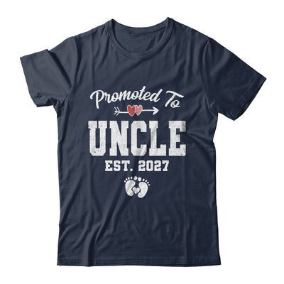Promoted To Uncle Est 2027 Funny First Time Fathers Day Shirt & Hoodie | siriusteestore