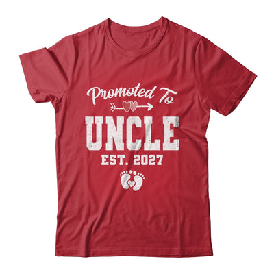 Promoted To Uncle Est 2027 Funny First Time Fathers Day Shirt & Hoodie | siriusteestore