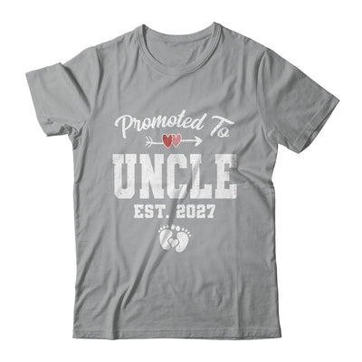 Promoted To Uncle Est 2027 Funny First Time Fathers Day Shirt & Hoodie | siriusteestore