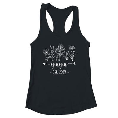 Promoted To Yiayia 2025 Pregnancy Announcement Floral Shirt & Tank Top | siriusteestore