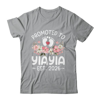 Promoted To Yiayia 2026 First Time Floral New Yiayia Shirt & Hoodie | siriusteestore