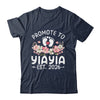Promoted To Yiayia 2026 First Time Floral New Yiayia Shirt & Hoodie | siriusteestore