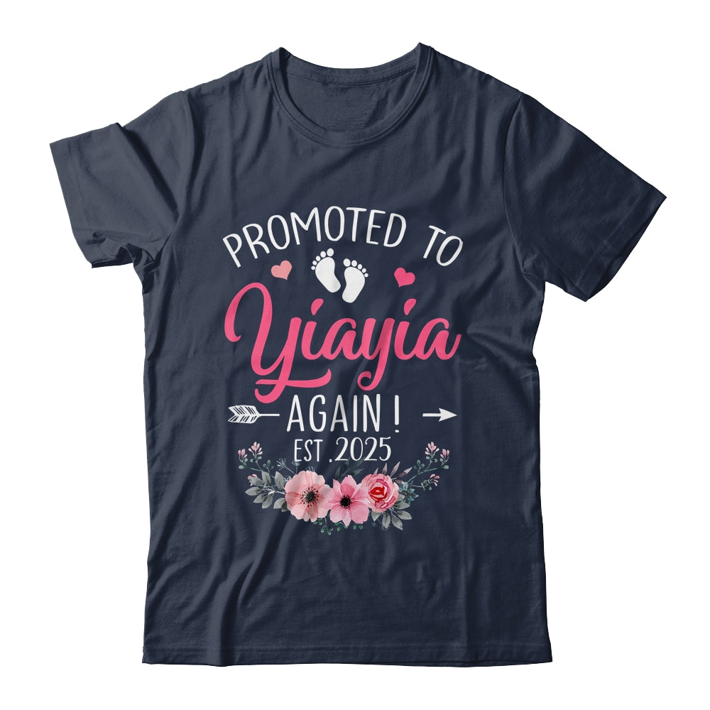 Promoted To Yiayia Again Est 2025 Mothers Day Shirt & Tank Top | siriusteestore