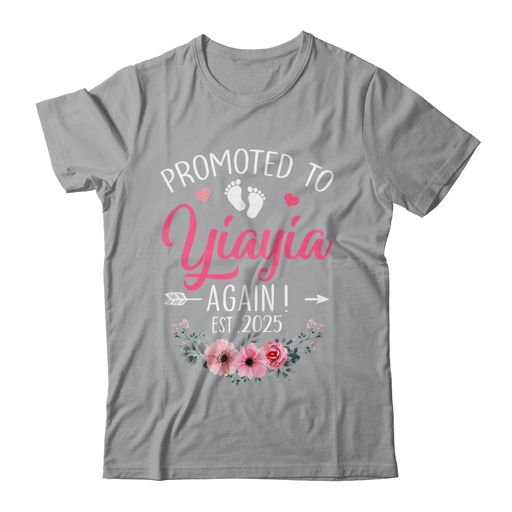 Promoted To Yiayia Again Est 2025 Mothers Day Shirt & Tank Top | siriusteestore