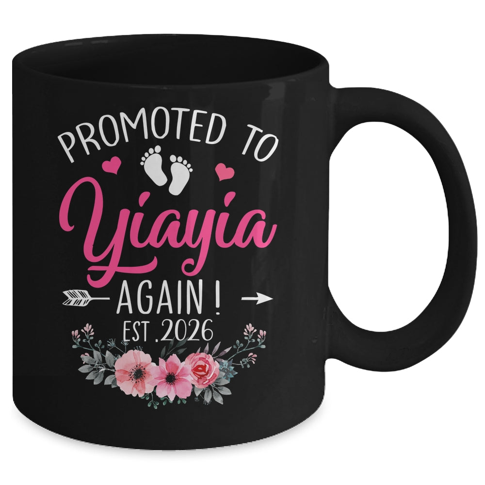 Promoted To Yiayia Again Est 2026 Mothers Day Mug | siriusteestore