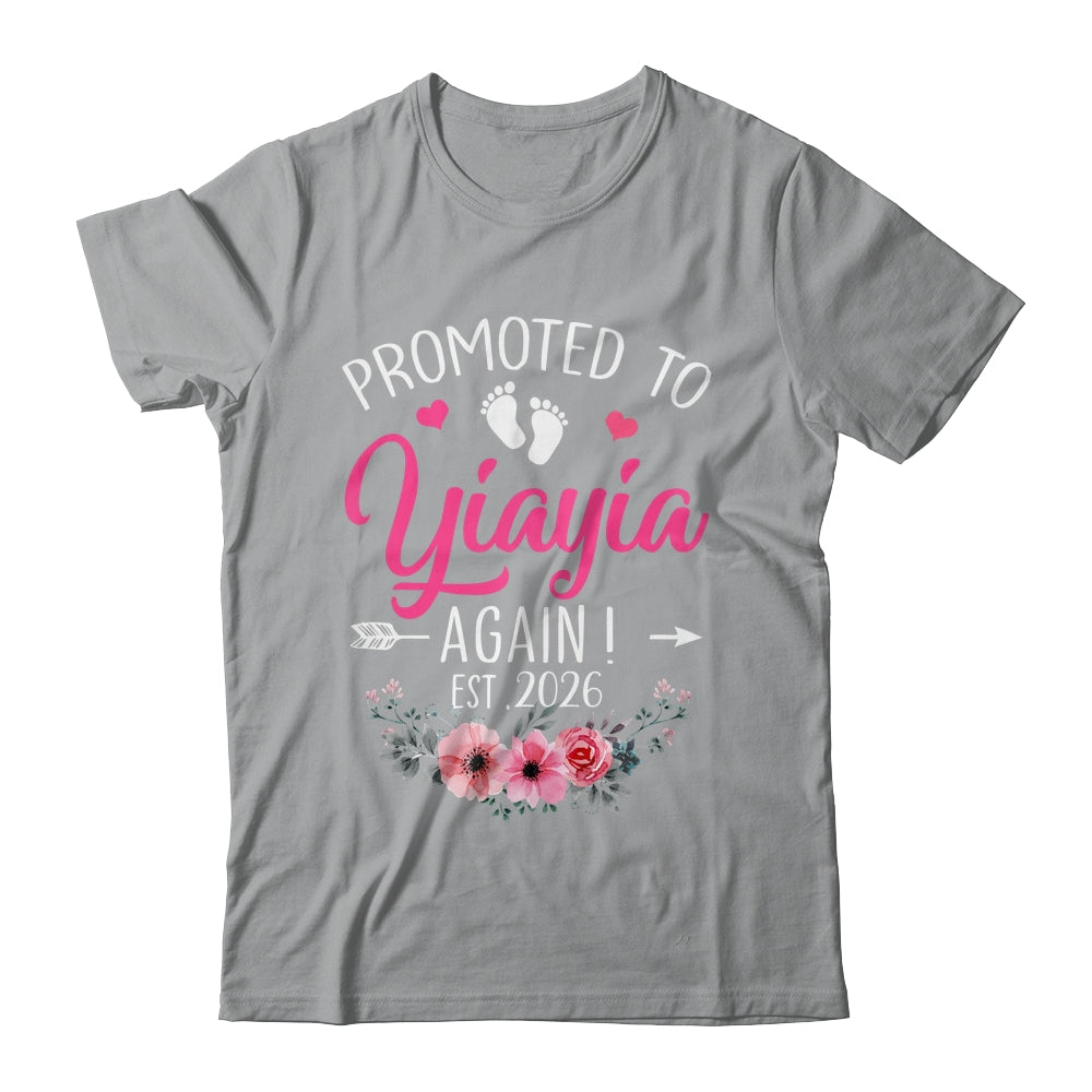 Promoted To Yiayia Again Est 2026 Mothers Day Shirt & Tank Top | siriusteestore