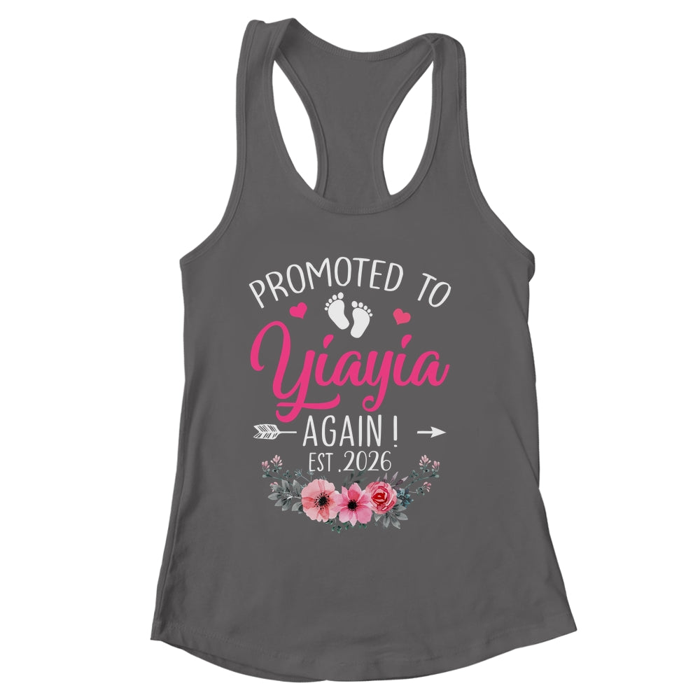 Promoted To Yiayia Again Est 2026 Mothers Day Shirt & Tank Top | siriusteestore