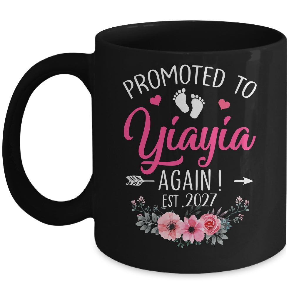Promoted To Yiayia Again Est 2027 Mothers Day Mug | siriusteestore