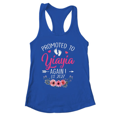 Promoted To Yiayia Again Est 2027 Mothers Day Shirt & Tank Top | siriusteestore