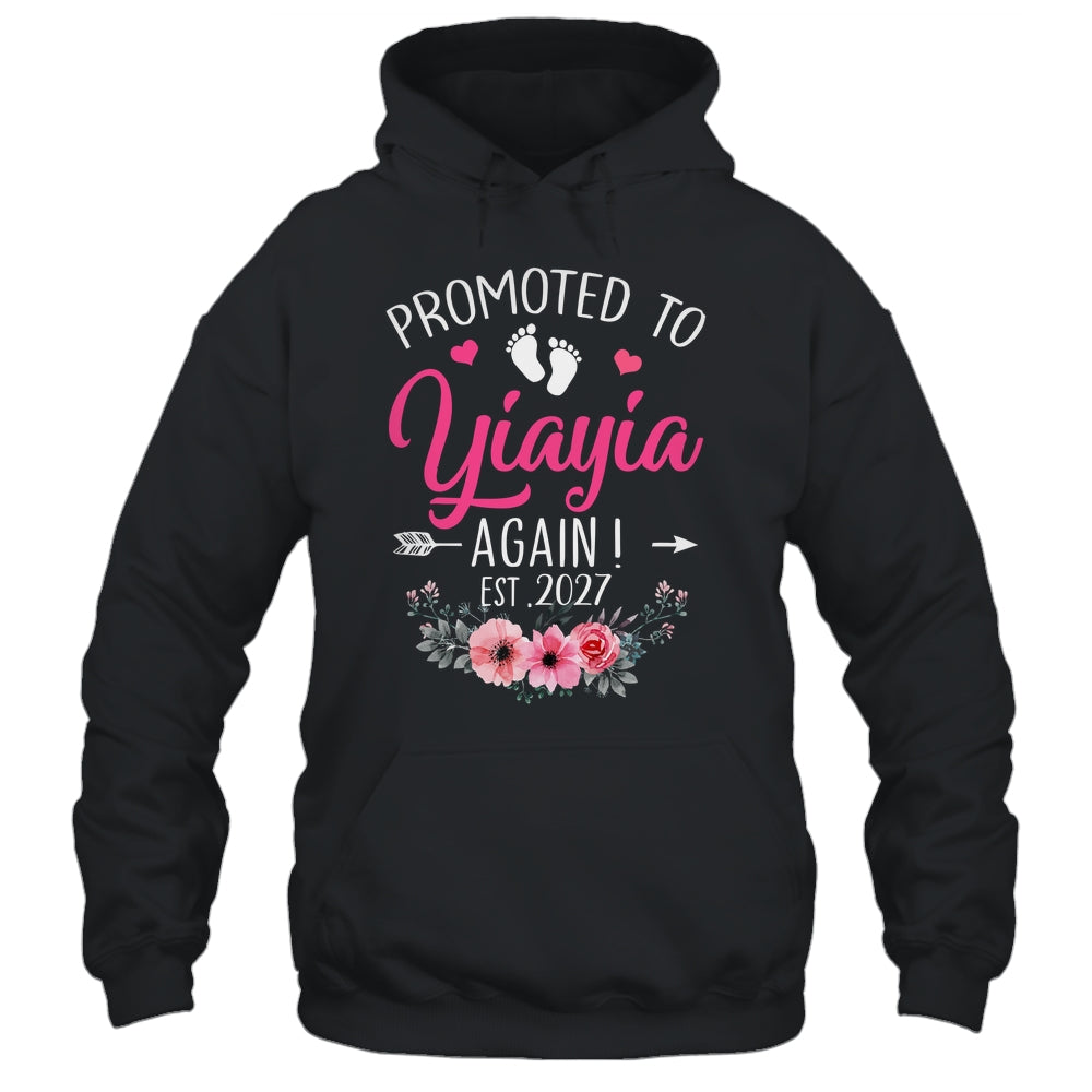 Promoted To Yiayia Again Est 2027 Mothers Day Shirt & Tank Top | siriusteestore