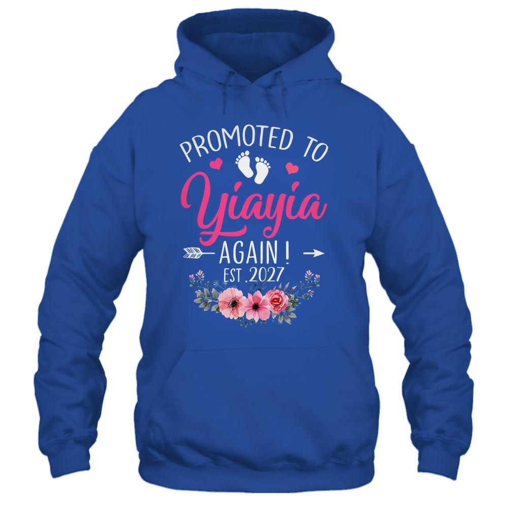 Promoted To Yiayia Again Est 2027 Mothers Day Shirt & Tank Top | siriusteestore