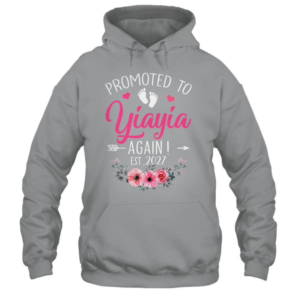 Promoted To Yiayia Again Est 2027 Mothers Day Shirt & Tank Top | siriusteestore