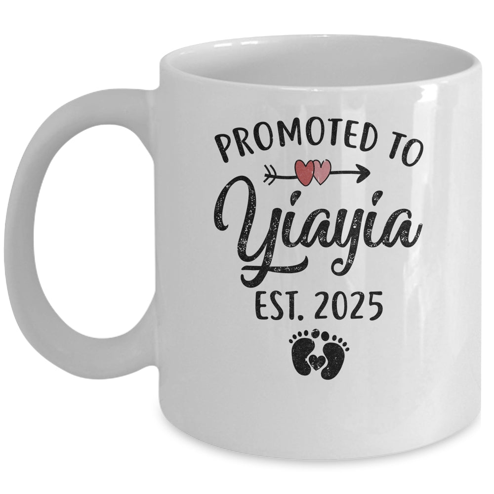 Promoted To Yiayia Est 2025 First Time Mothers Day Mug | siriusteestore