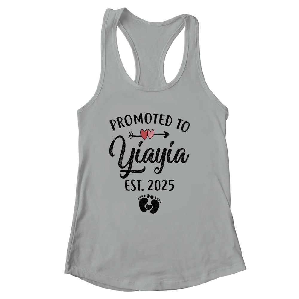 Promoted To Yiayia Est 2025 First Time Mothers Day Shirt & Tank Top | siriusteestore