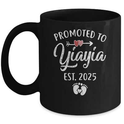 Promoted To Yiayia Est 2025 Funny First Time Mothers Day Mug | siriusteestore