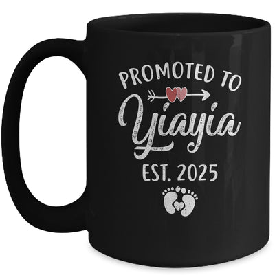 Promoted To Yiayia Est 2025 Funny First Time Mothers Day Mug | siriusteestore