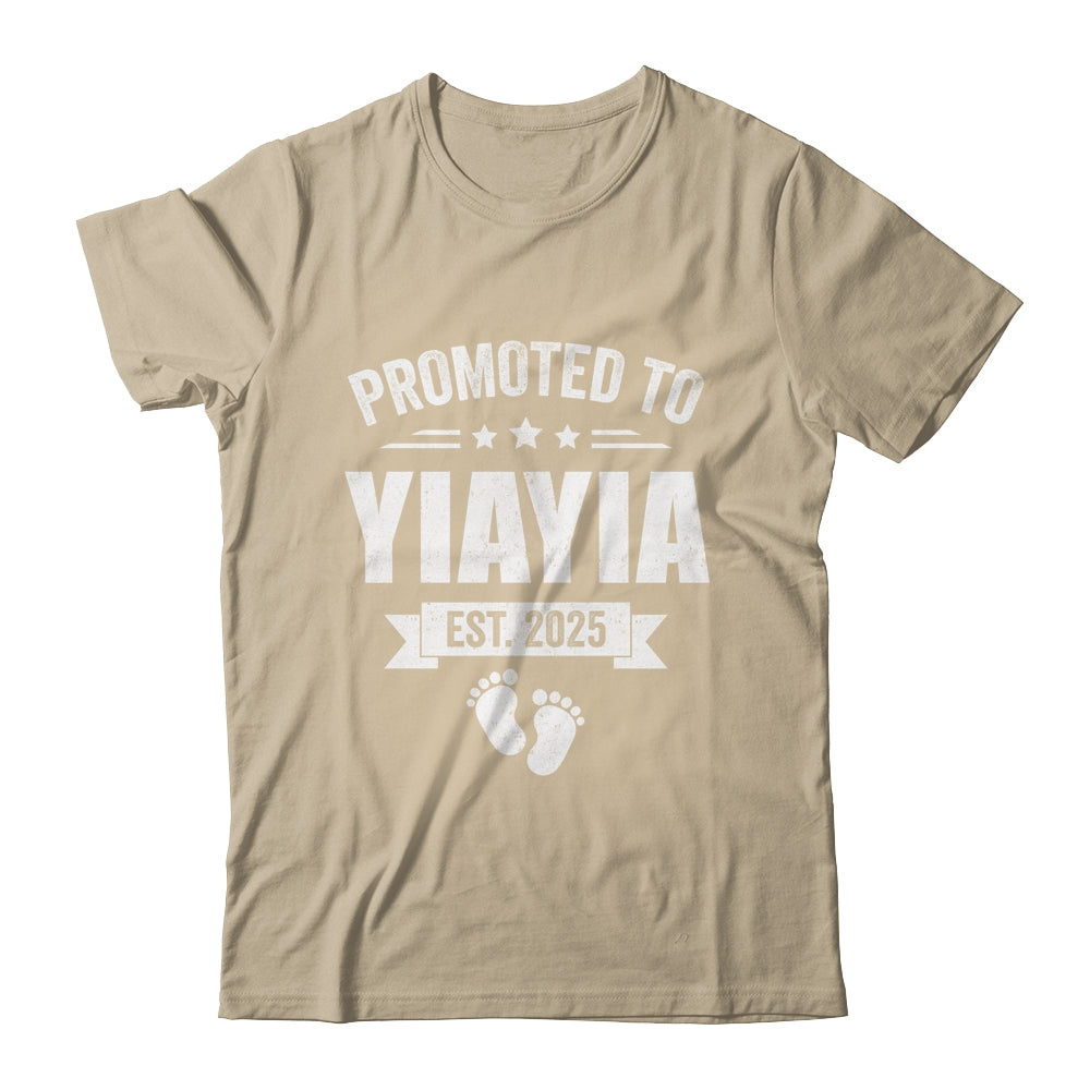 Promoted To Yiayia Est 2025 Mothers Day First Time New Shirt & Tank Top | siriusteestore