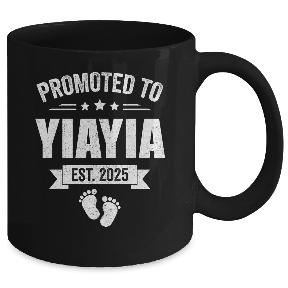 Promoted To Yiayia Est 2025 Mothers Day First Time New Mug | siriusteestore