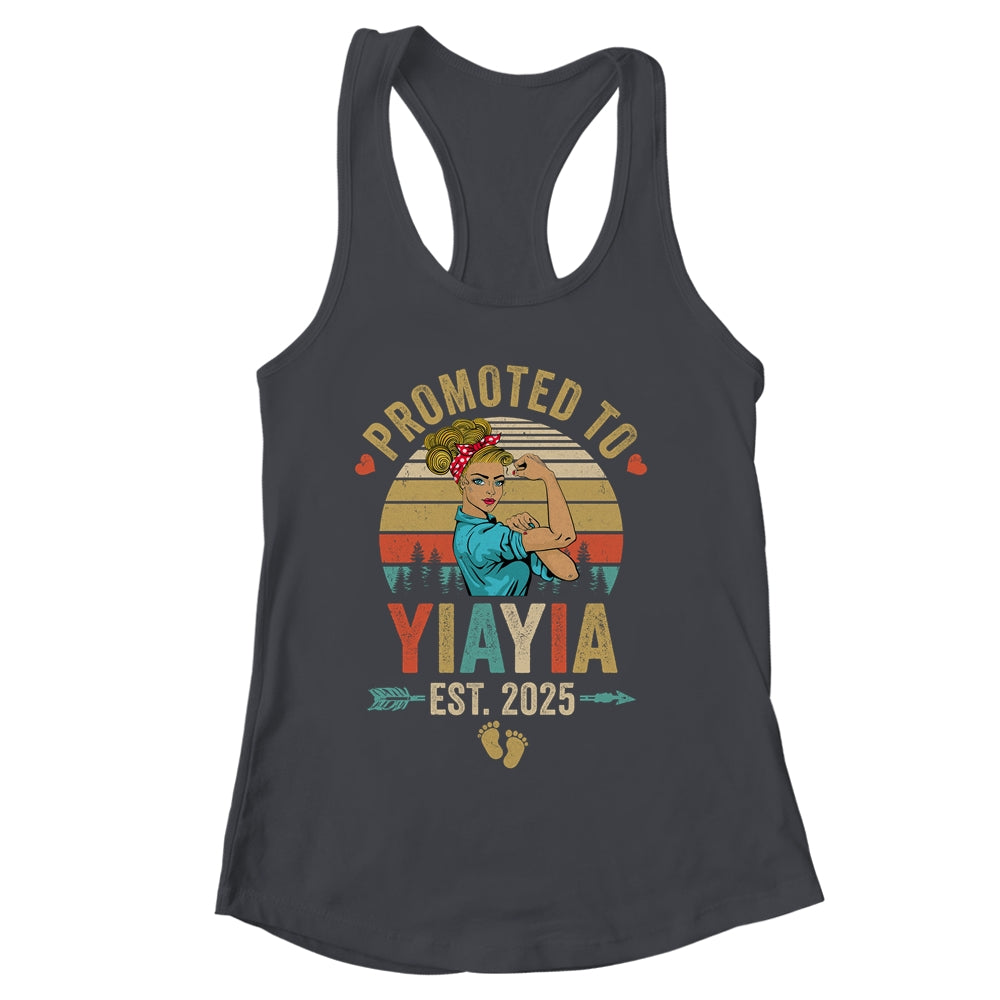 Promoted To Yiayia Est 2025 Retro First Time Yiayia Shirt & Tank Top | siriusteestore