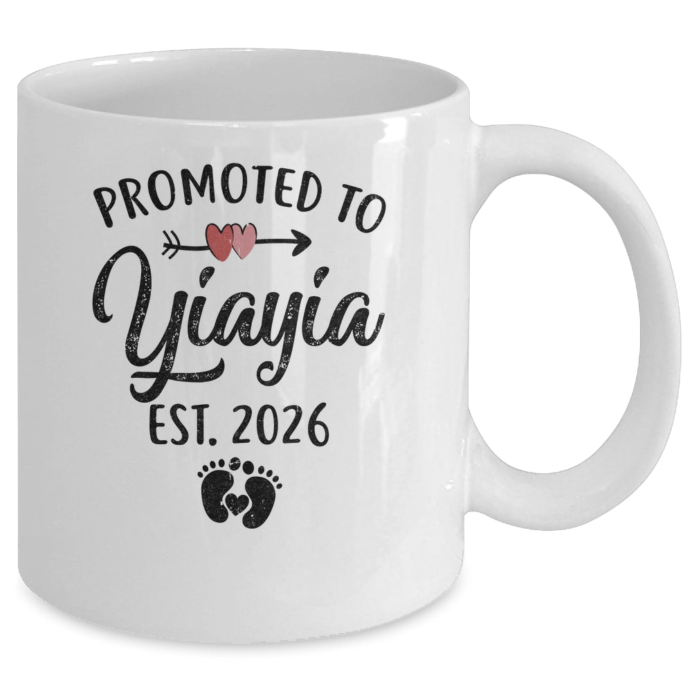 Promoted To Yiayia Est 2026 First Time Mothers Day Mug | siriusteestore