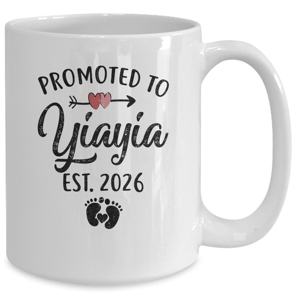 Promoted To Yiayia Est 2026 First Time Mothers Day Mug | siriusteestore