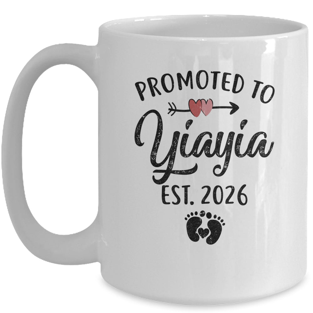 Promoted To Yiayia Est 2026 First Time Mothers Day Mug | siriusteestore