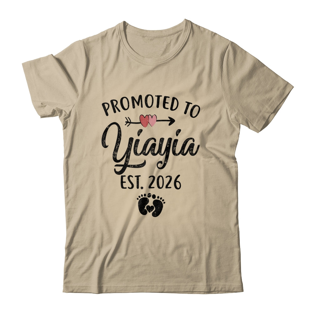 Promoted To Yiayia Est 2026 First Time Mothers Day Shirt & Hoodie | siriusteestore