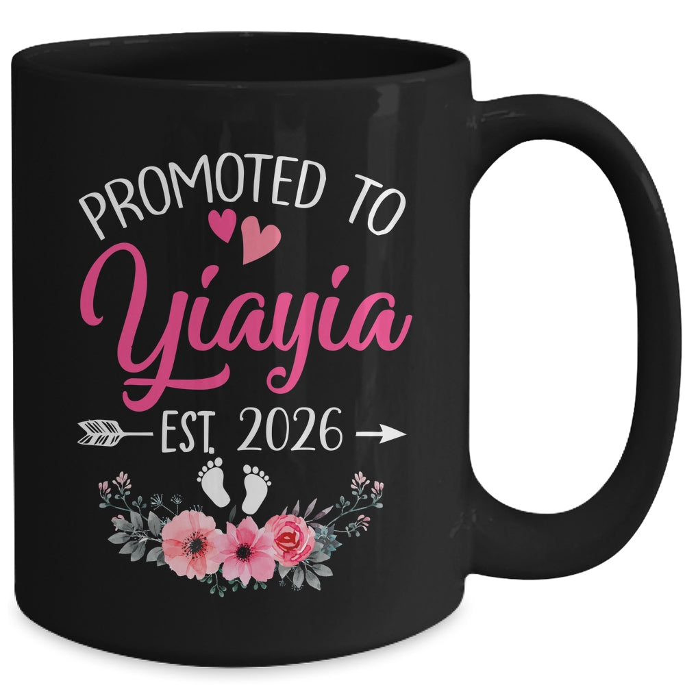 Promoted To Yiayia Est 2026 Mothers Day First Time Mug | siriusteestore