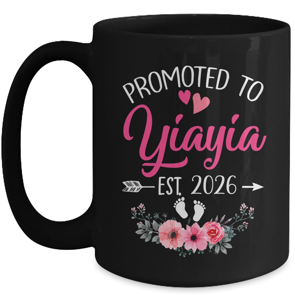 Promoted To Yiayia Est 2026 Mothers Day First Time Mug | siriusteestore