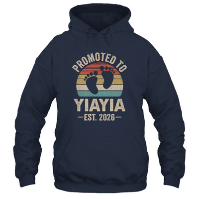 Promoted To Yiayia Est 2026 Mothers Day Vintage Shirt & Hoodie | siriusteestore