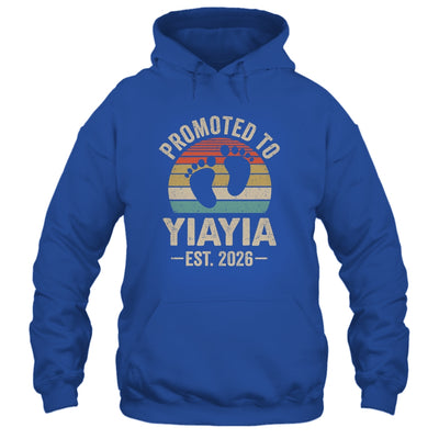 Promoted To Yiayia Est 2026 Mothers Day Vintage Shirt & Hoodie | siriusteestore