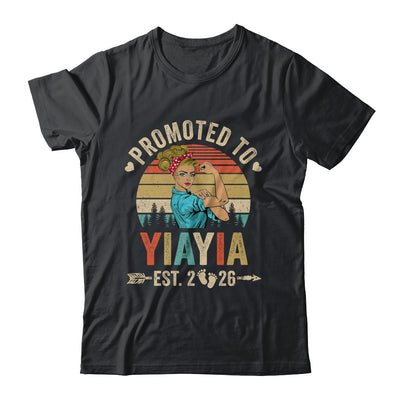 Promoted To Yiayia Est 2026 Retro First Time Yiayia Shirt & Tank Top | siriusteestore
