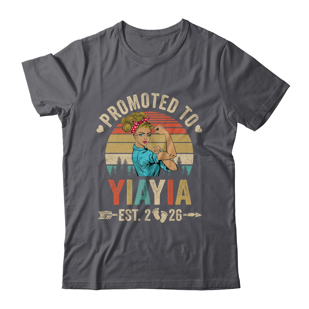Promoted To Yiayia Est 2026 Retro First Time Yiayia Shirt & Tank Top | siriusteestore