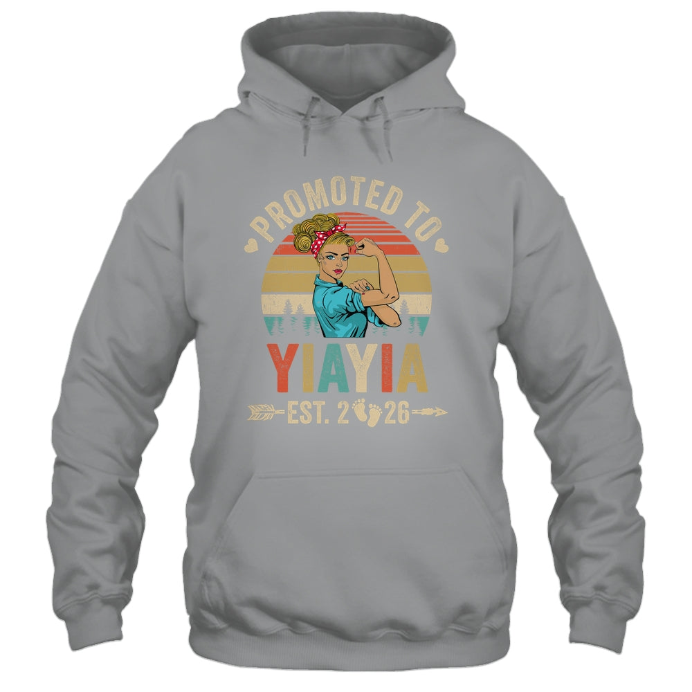 Promoted To Yiayia Est 2026 Retro First Time Yiayia Shirt & Tank Top | siriusteestore