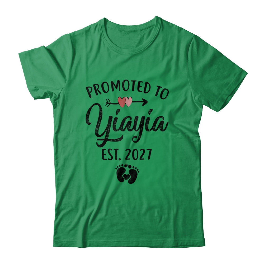 Promoted To Yiayia Est 2027 First Time Mothers Day Shirt & Hoodie | siriusteestore