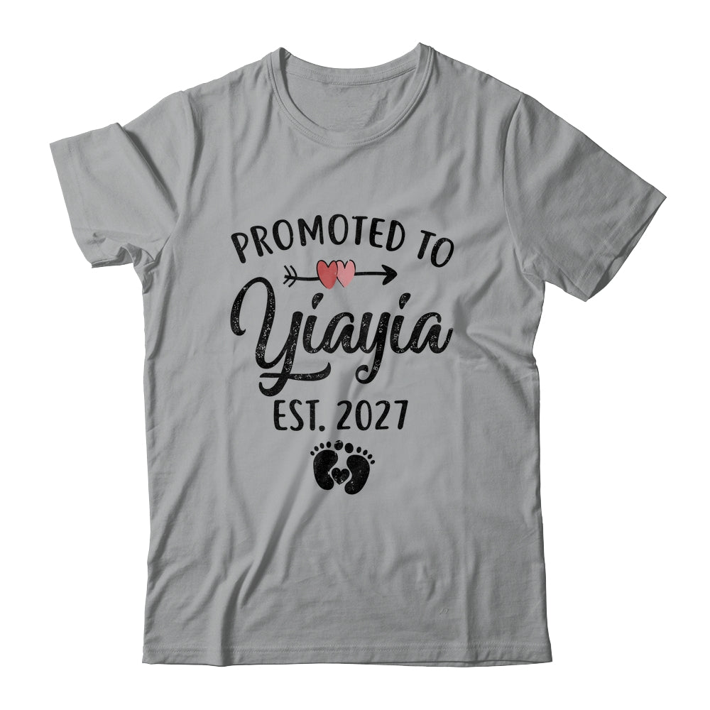 Promoted To Yiayia Est 2027 First Time Mothers Day Shirt & Hoodie | siriusteestore