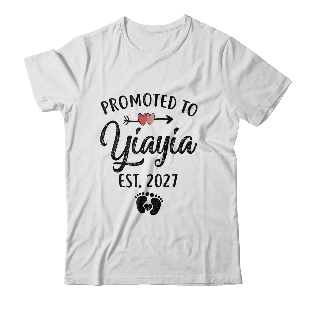 Promoted To Yiayia Est 2027 First Time Mothers Day Shirt & Hoodie | siriusteestore
