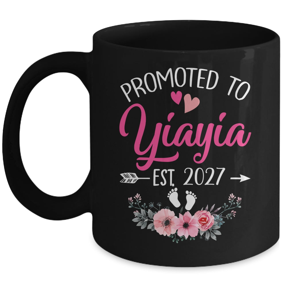 Promoted To Yiayia Est 2027 Mothers Day First Time Mug | siriusteestore