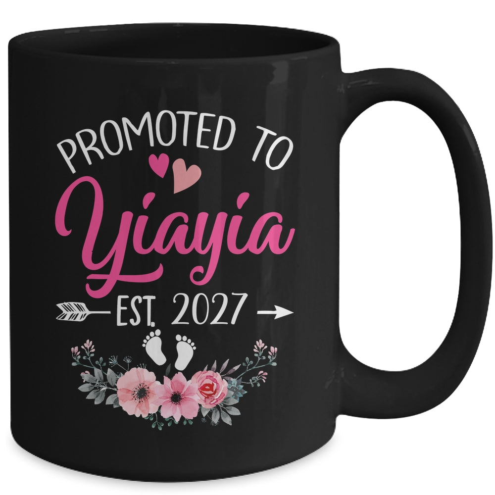 Promoted To Yiayia Est 2027 Mothers Day First Time Mug | siriusteestore