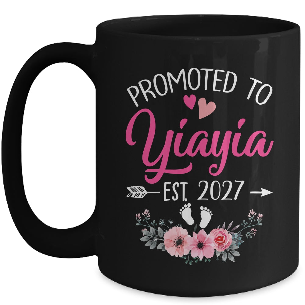 Promoted To Yiayia Est 2027 Mothers Day First Time Mug | siriusteestore