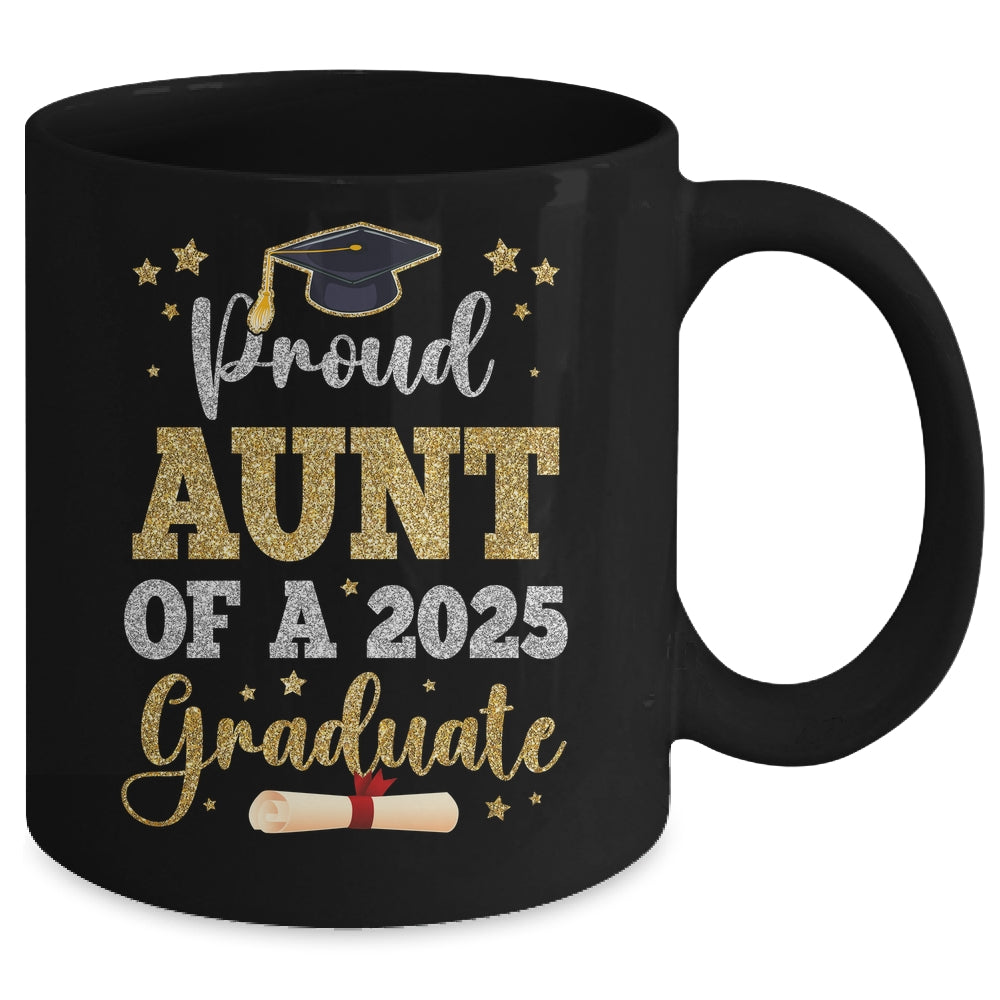 Proud Aunt Of A 2025 Graduate Senior Class Of 2025 Graduation Mug | siriusteestore