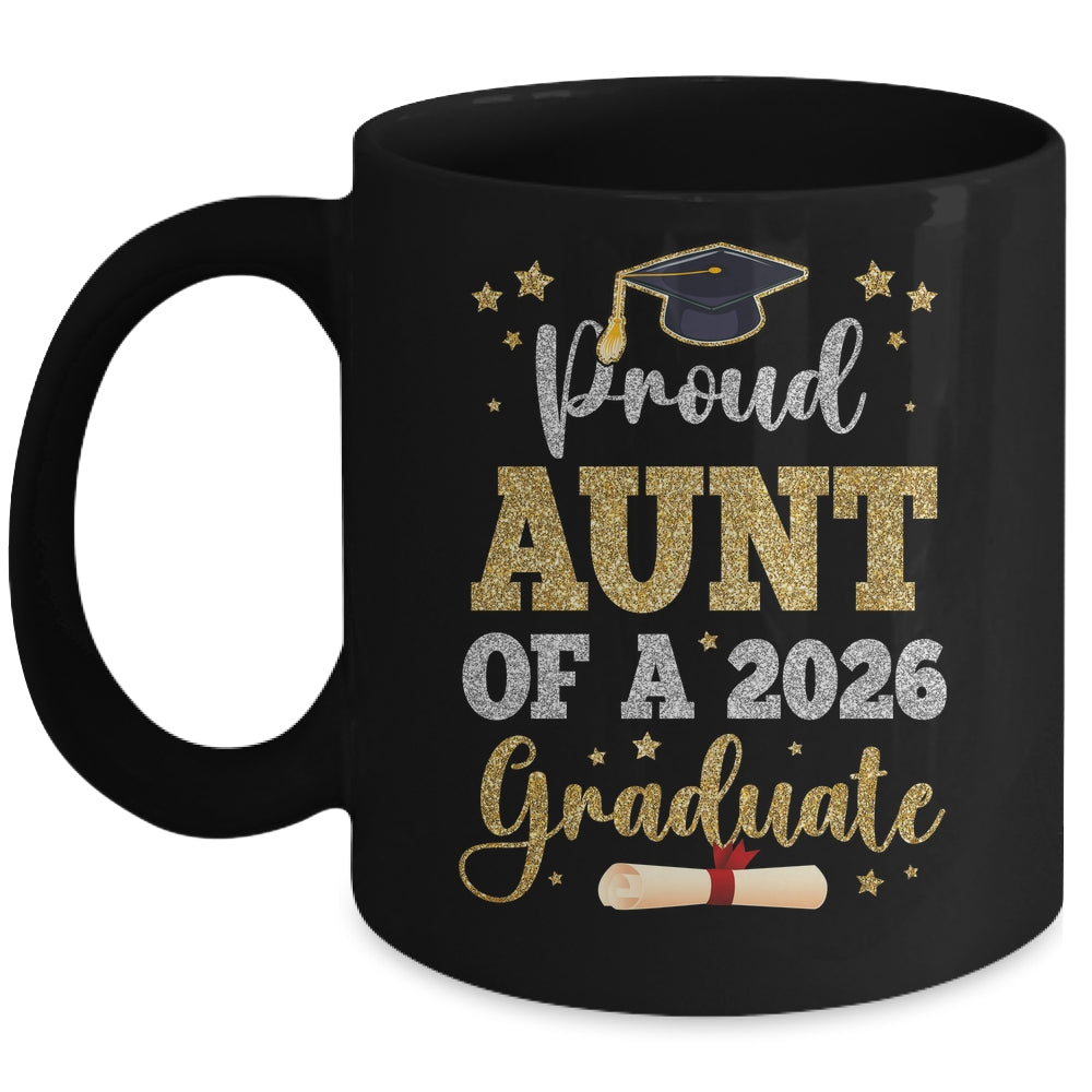 Proud Aunt Of A 2026 Graduate Senior Class Of 2026 Graduation Mug | siriusteestore