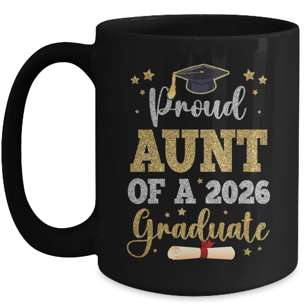 Proud Aunt Of A 2026 Graduate Senior Class Of 2026 Graduation Mug | siriusteestore