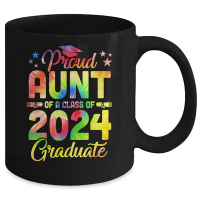 Proud Aunt Of A Class Of 2024 Graduate Senior 24 Tie Dye Mug | siriusteestore