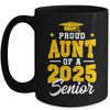 Proud Aunt Of A Senior Class Of 2025 Senior Aunt 2025 Golden Mug | siriusteestore
